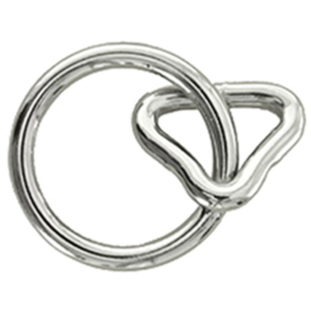 Hilason 1Inch Loop 1 1/4 Inch Ring Nickel Plt. – Hilason