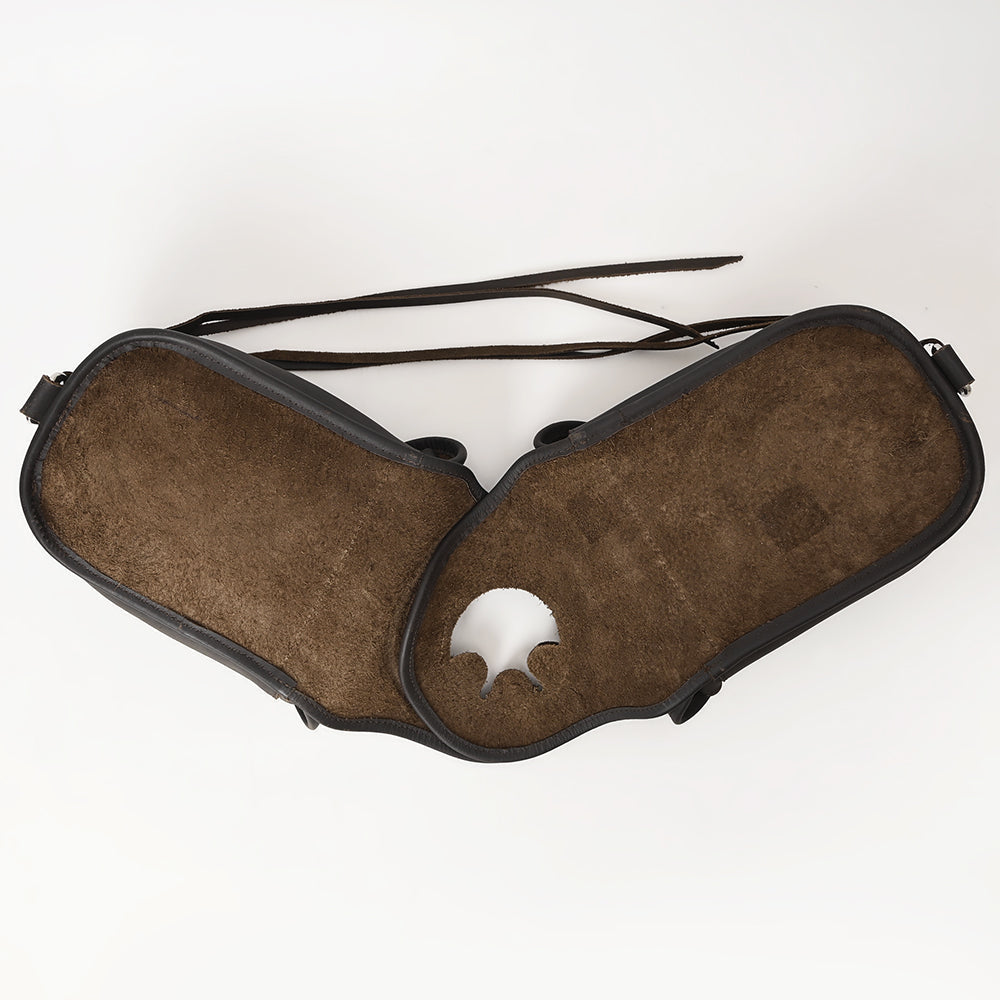 6.5"W x 8"H 3"B Comfytack Soft Leather Saddle Horn Bag Brown