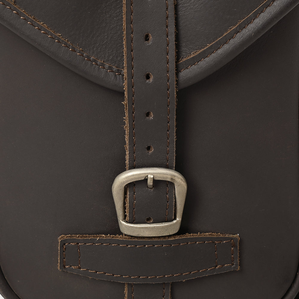 6.5"W x 8"H 3"B Comfytack Soft Leather Saddle Horn Bag Brown