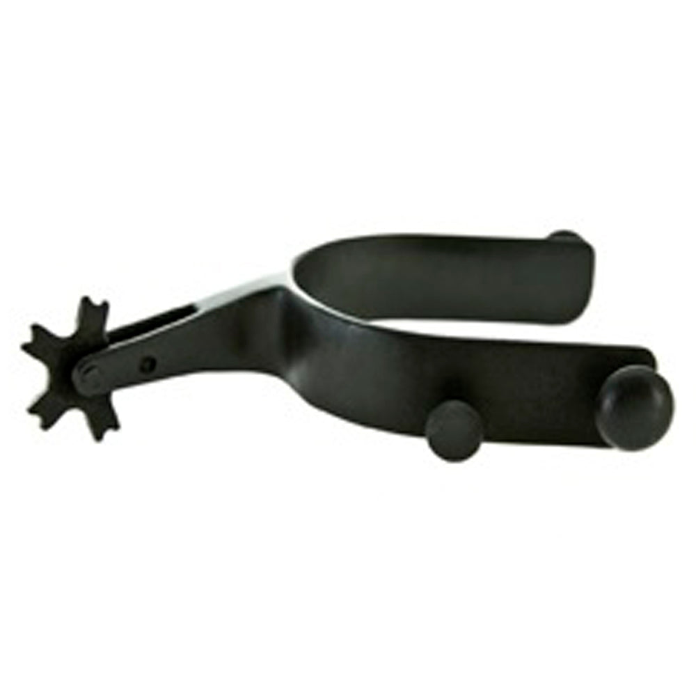 Hilason Youth Mutton Buster Spur pairs  Black
