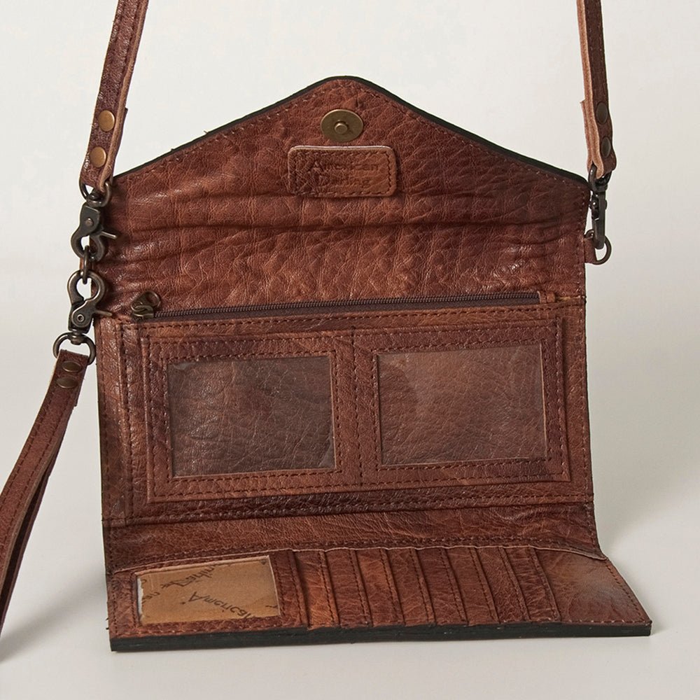 American Darling Hand Tooled Saddle Blanket Genuine Leather