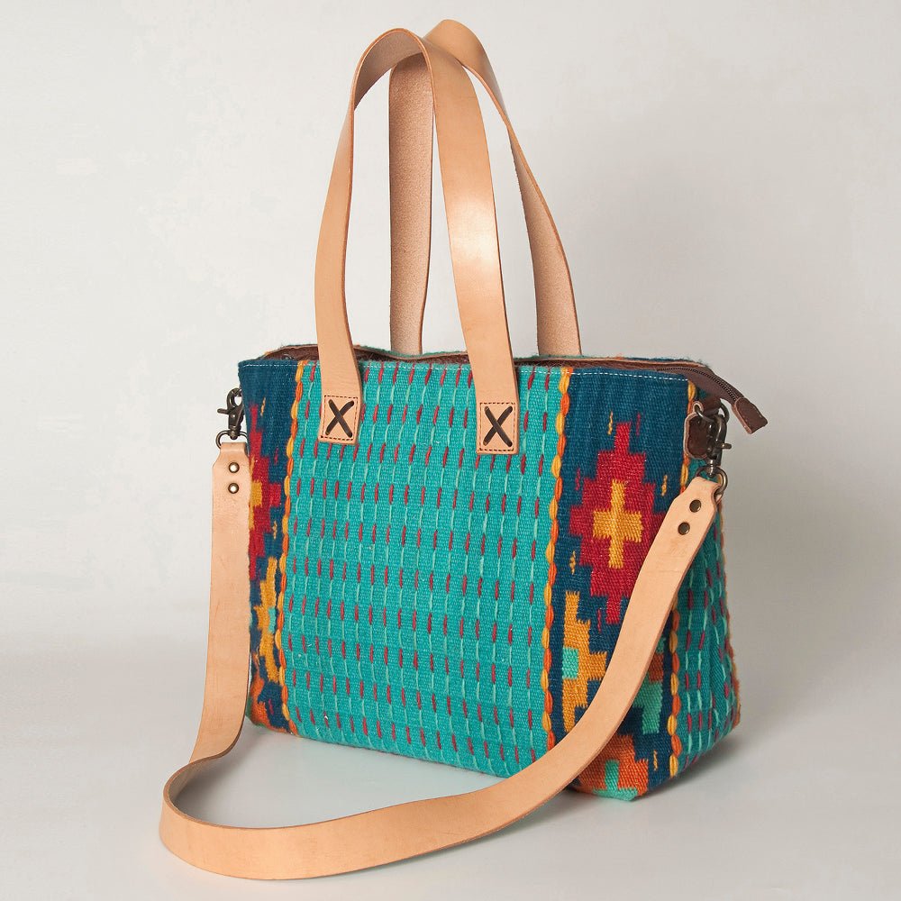 American Darling Tote Saddle Blanket Genuine Leather