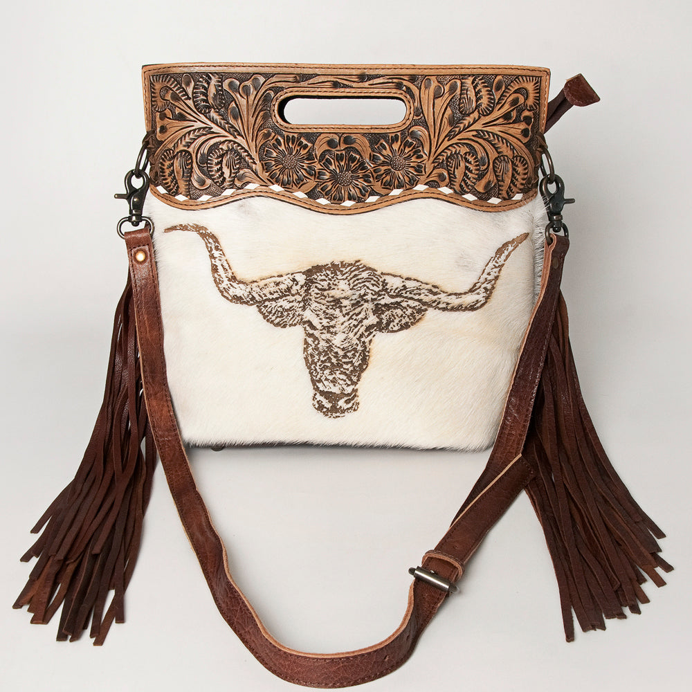 American Darling Clutch Hand Tooled Saddle Blanket Fabric Genuine Leather Western Women Bag Handbag Purse | Purses for Cute