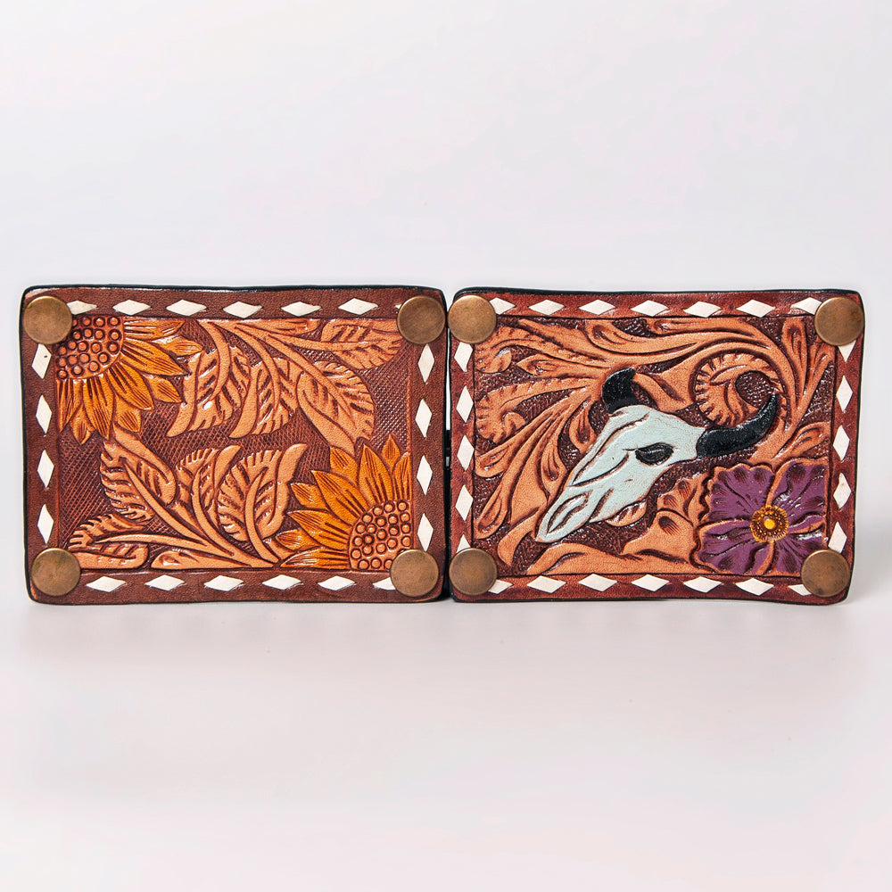 American Darling Crossbody Hand Tooled Hair-On Genuine Leather