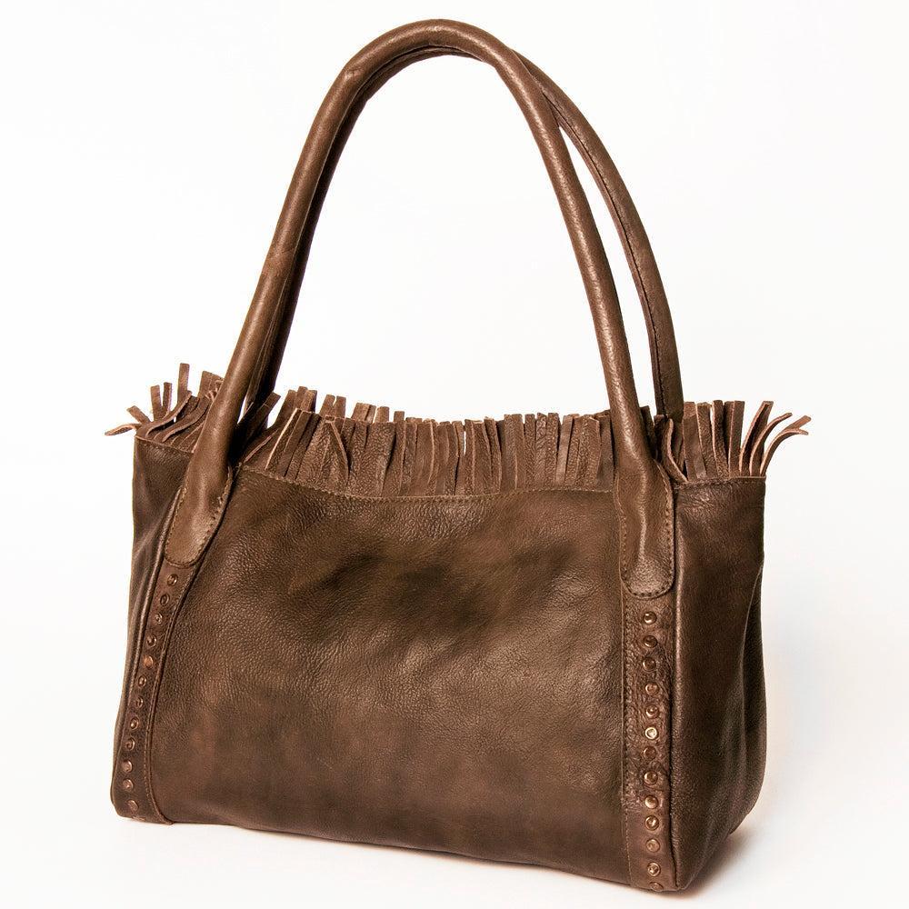 Never Mind Tote Vintage Handmade Genuine Cowhide Leather