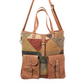 OHLAY Upcycled Wool Genuine Leather Tote