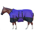 Hilason 600D Winter Waterproof Horse Turnout Blanket Belly Wrap Purple