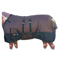 Hilason 600D Winter Waterproof Horse Turnout Blanket Belly Wrap Brown Black