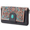 OHLAY Hand-Tooled Genuine Leather Wallet