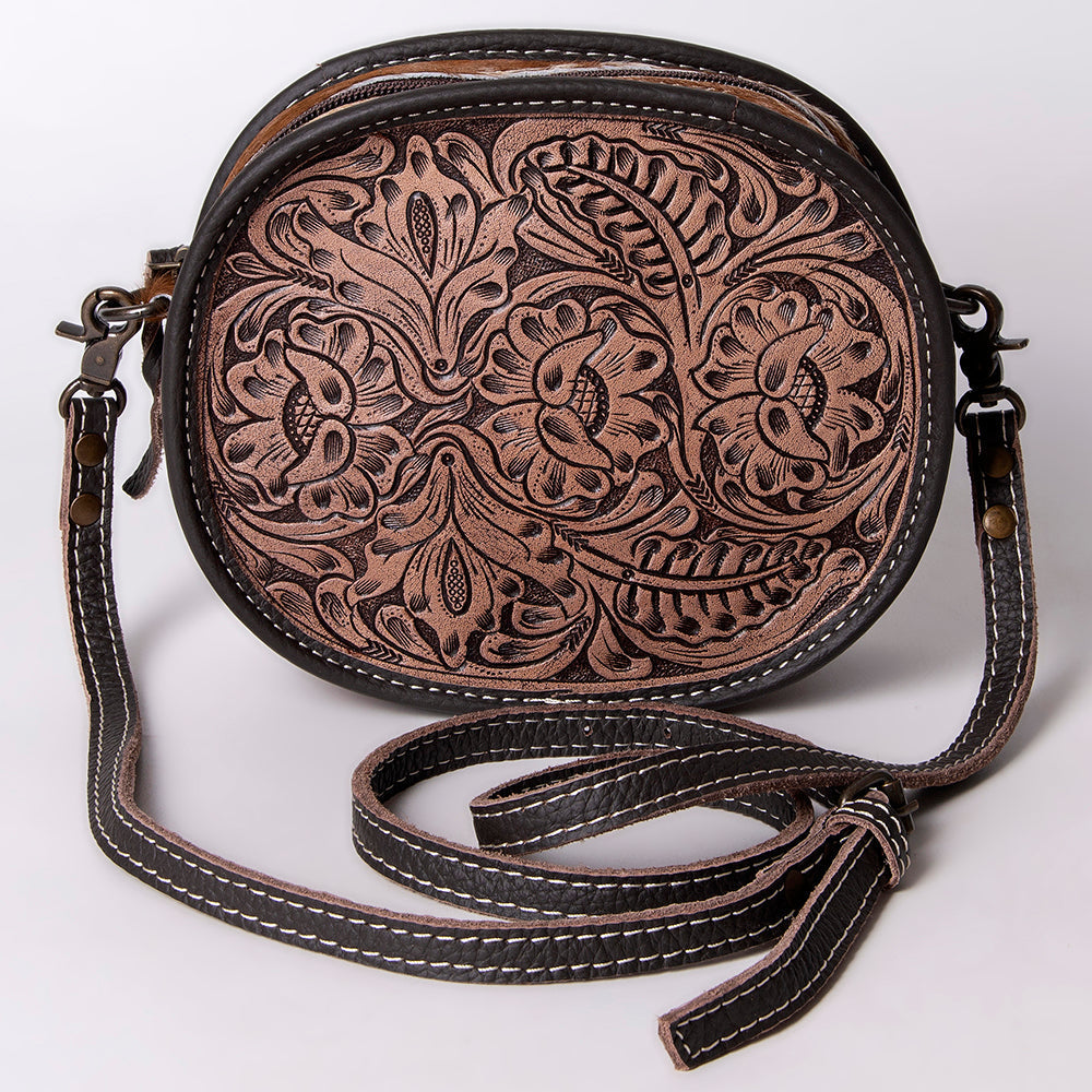 Ohlay Canteen Hand Tooled Genuine Leather