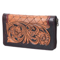 OHLAY Hand-Tooled Genuine Leather Wallet