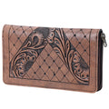 OHLAY Hand-Tooled Genuine Leather Wallet