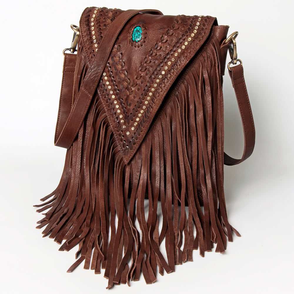 American Darling Messenger Full Grain Genuine Leather Western Women Bag Handbag Purse | Cute