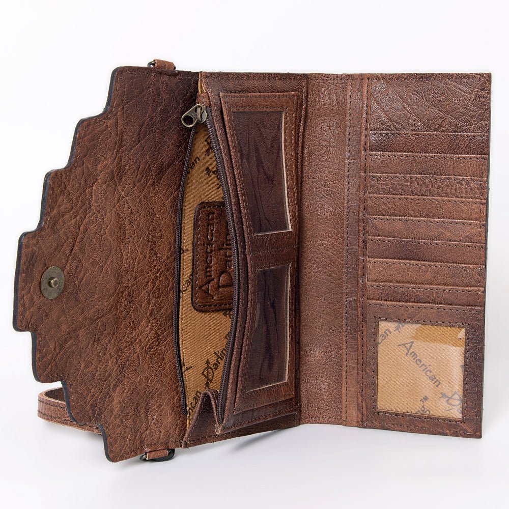 American Darling Hand Tooled Genuine Leather