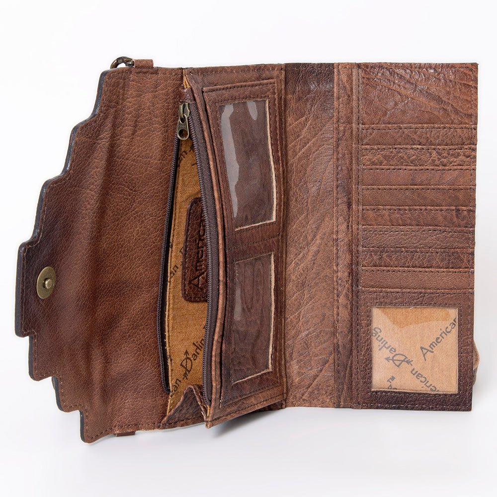American Darling Hand Tooled Genuine Leather