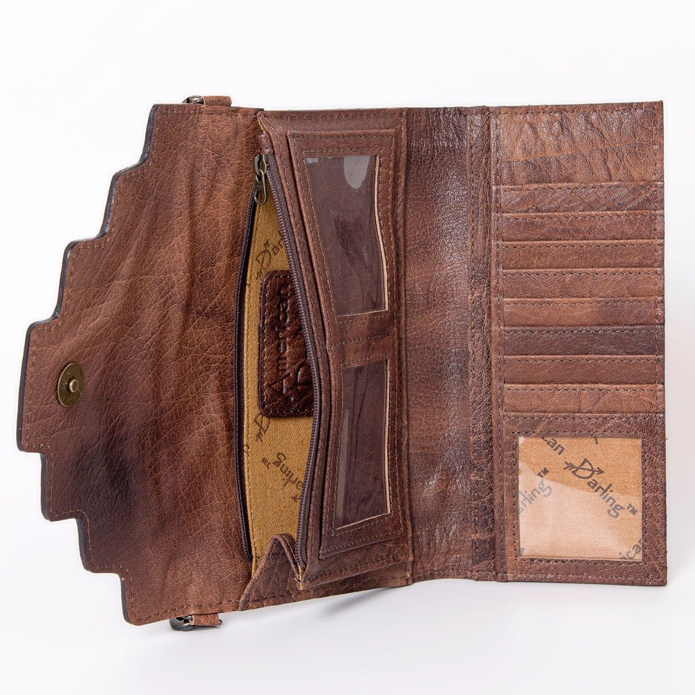American Darling Hand Tooled Genuine Leather