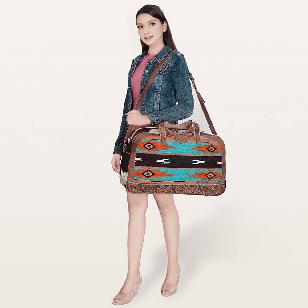 American Darling Saddle Blanket Hair-On Genuine Leather