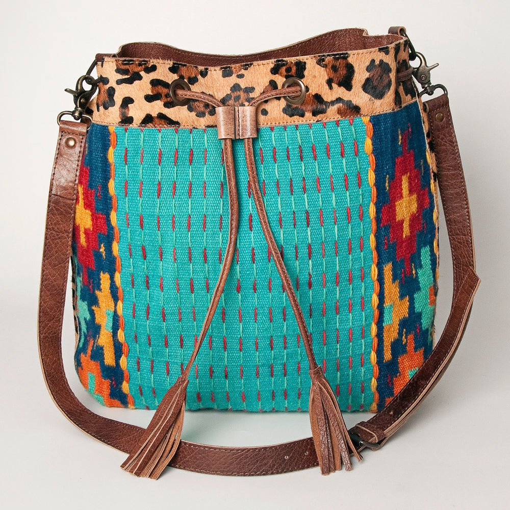 American Darling Saddle Blanket Hair-On Genuine Leather Crossbody Bag