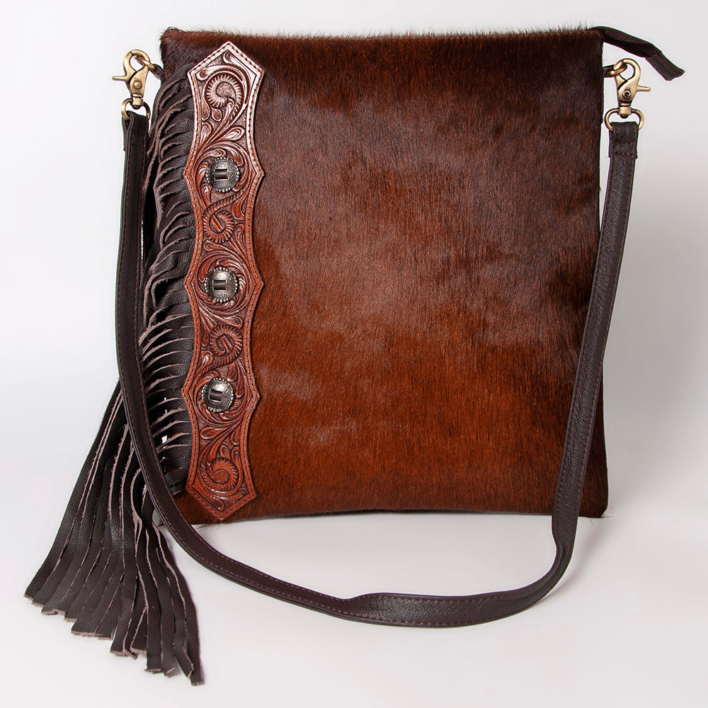 OHLAY Hobo Hand Tooled Hair-On Genuine Leather Women Bag Western Handbag Purse | Womens Handbags Belt for Summer