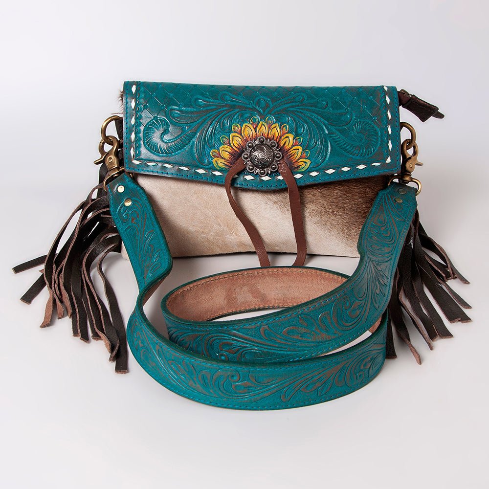 OHLAY Hair-On Cowhide Leather Clutch