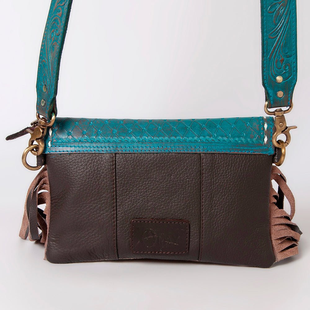 OHLAY Hair-On Cowhide Leather Clutch