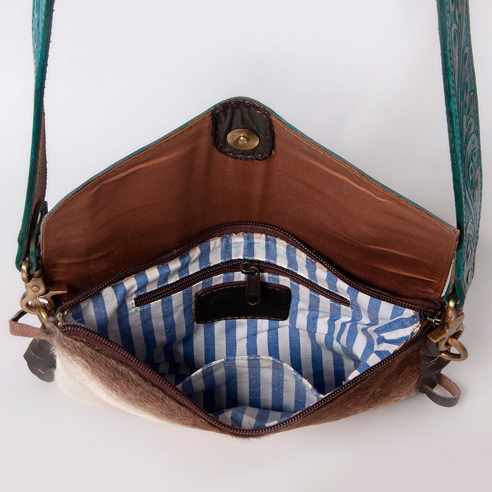 OHLAY Hair-On Cowhide Leather Clutch