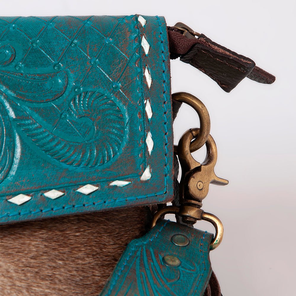 OHLAY Hair-On Cowhide Leather Clutch