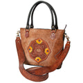 OHLAY Hand-Tooled Hair-On Genuine Leather Tote