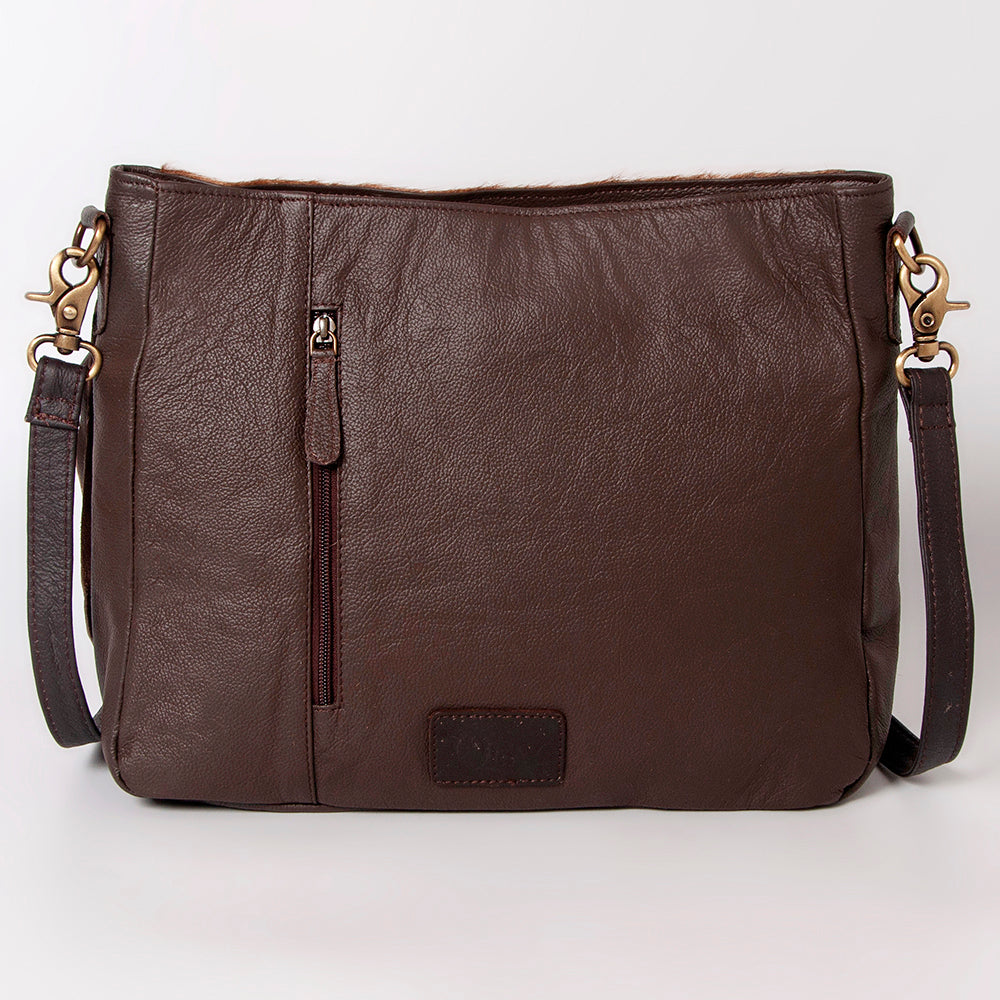 Ohlay Hobo Hand Tooled Hair-on Genuine Leather