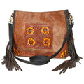 Ohlay Hobo Hand Tooled Hair-on Genuine Leather