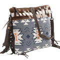 Ohlay Crossbody Upcycled Canvas Hair-On Genuine Leather