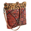 Ohlay Crossbody Upcycled Wool Upcycled Canvas Hair-On Genuine Leather
