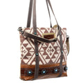 OHLAY Upcycled Wool Canvas Genuine Leather Tote