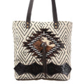 Ohlay Tote Upcycled Wool Upcycled Canvas Embossed Hair-on Genuine Leather