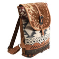 Ohlay Backpack Upcycled Canvas Hair-On Genuine Leather