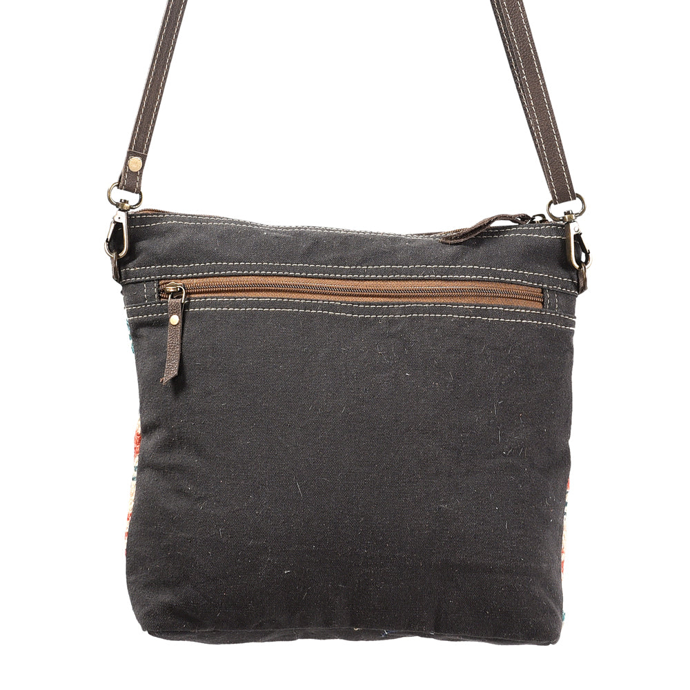 OHLAY Backpack Bag Leather and Upcycled Canvas Ladies | Women Western Handbag Belt for Womens Summer