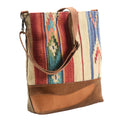 OHLAY Upcycled Wool Canvas Genuine Leather Messenger Bag