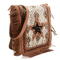 Ohlay Messenger Upcycled Wool Upcycled Canvas Hair-on Genuine Leather