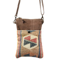 OHLAY Upcycled Wool Canvas Genuine Leather Crossbody Bag