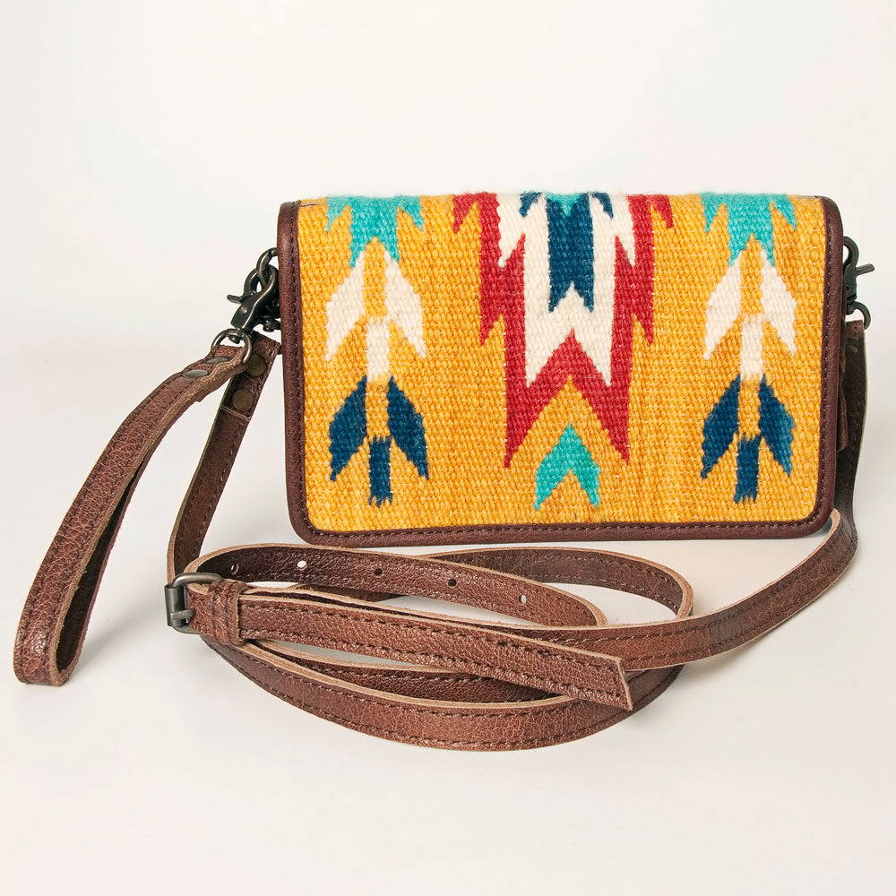 American Darling Organizer Saddle Blanket Genuine Leather Western Women Bag Handbag Purse | for Cute Travel