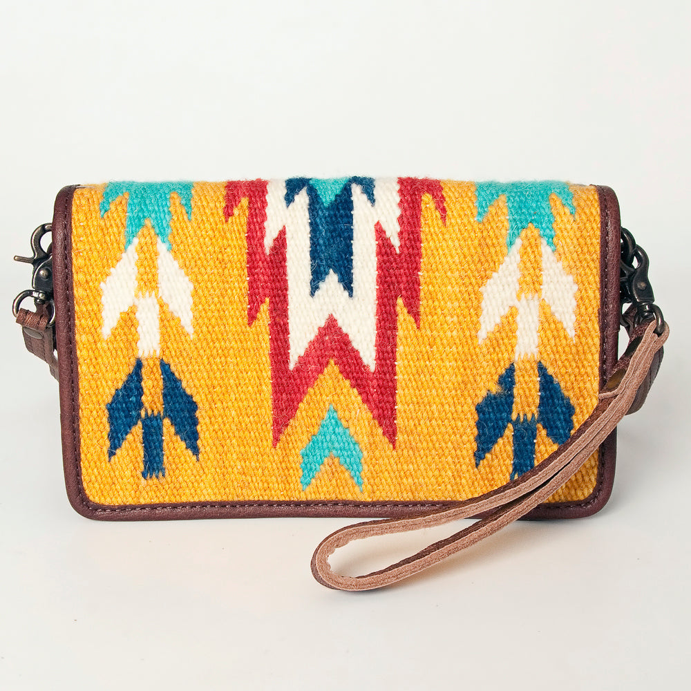 American Darling Organizer Saddle Blanket Genuine Leather Western Women Bag Handbag Purse | for Cute Travel