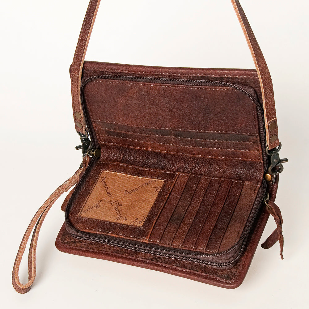 American Darling Organizer Saddle Blanket Genuine Leather Western Women Bag Handbag Purse | for Cute Travel