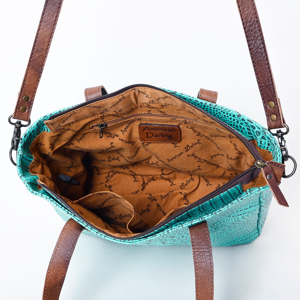 American Darling Crocodile Embossed Genuine Leather