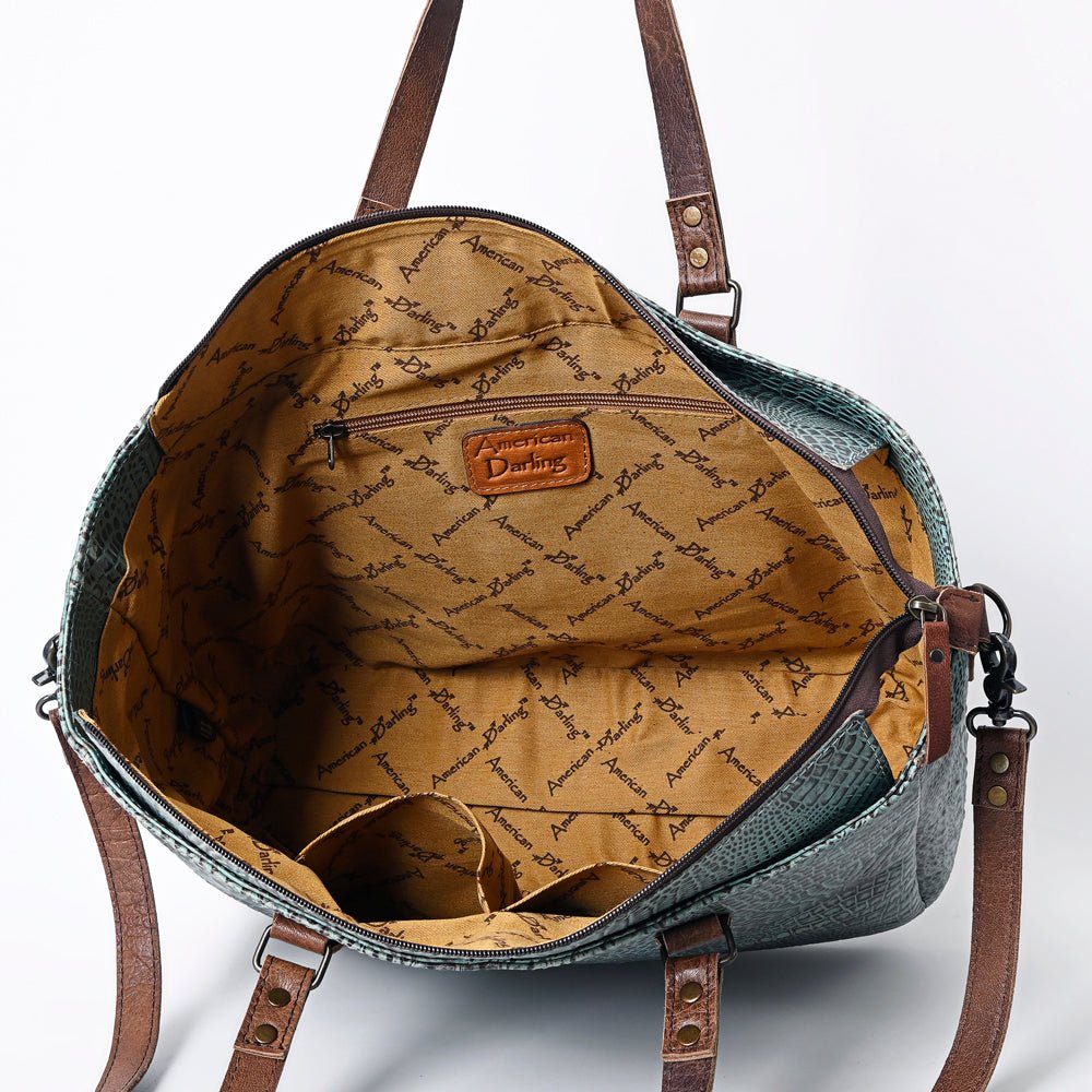American Darling Crocodile Embossed Genuine Leather