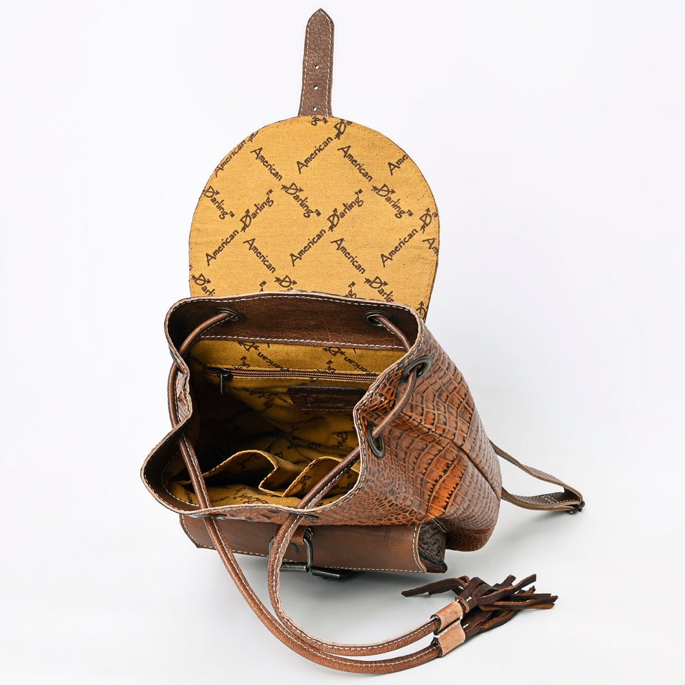 American Darling Crocodile Embossed Genuine Leather