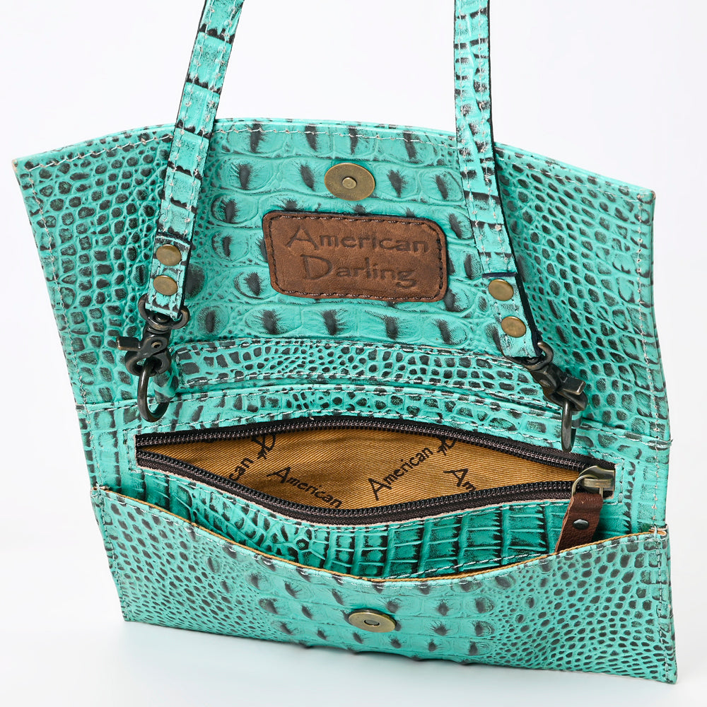American Darling Crocodile Embossed Genuine Leather