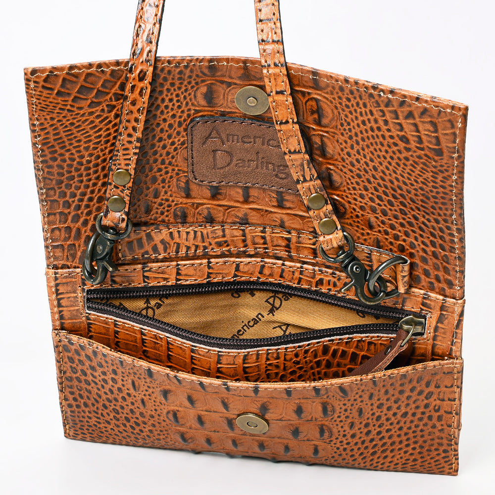 American Darling Crocodile Embossed Genuine Leather