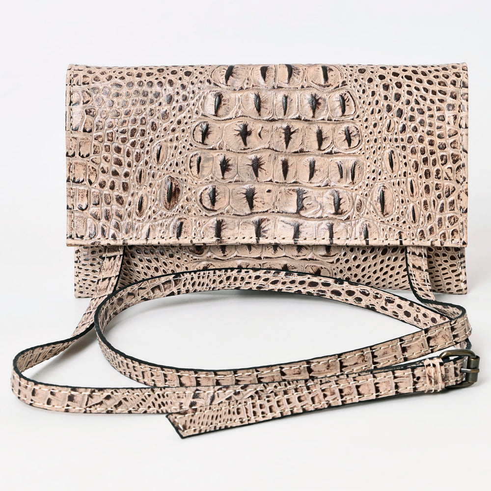 American Darling Crocodile Embossed Genuine Leather