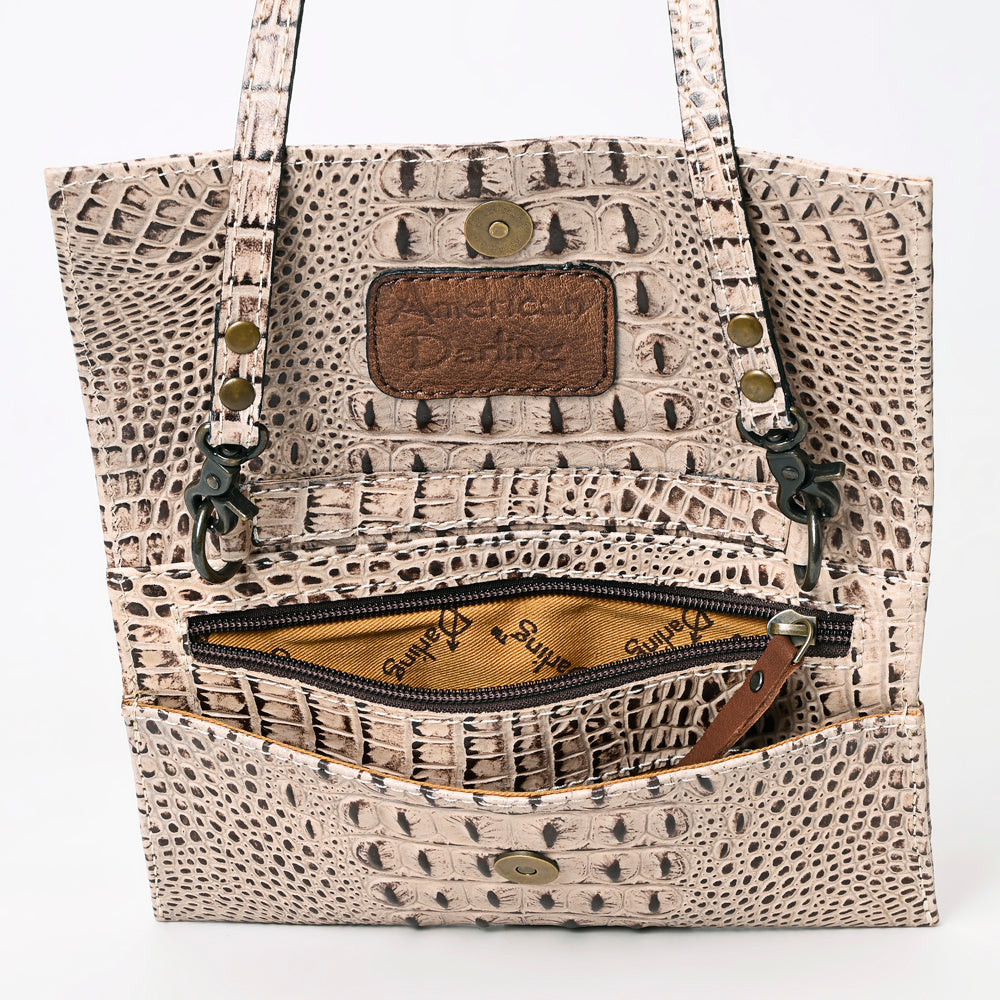 American Darling Crocodile Embossed Genuine Leather