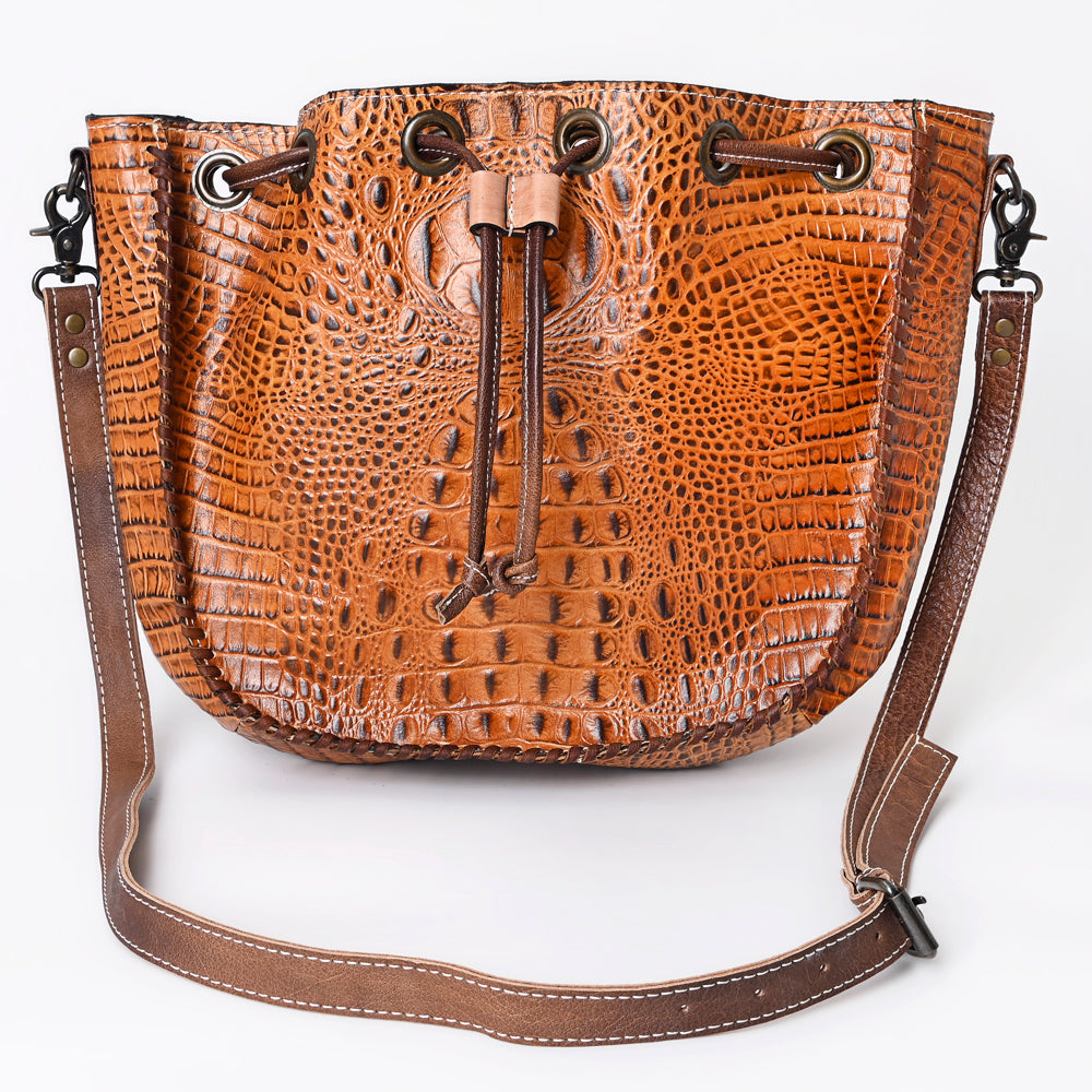 American Darling Crocodile Embossed Genuine Leather
